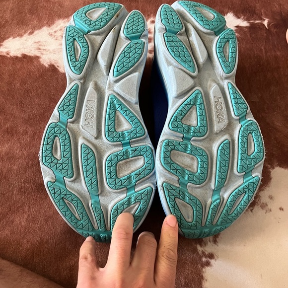 Hoka Navy and Aqua Athletic Shoes - Picture 4 of 5